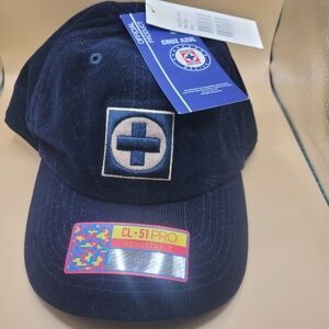 Cruz Azul FC Navy Blue Corduroy NWT Adjustable Cap